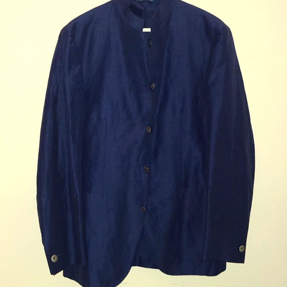 Canali Mandarin Collar Blazer